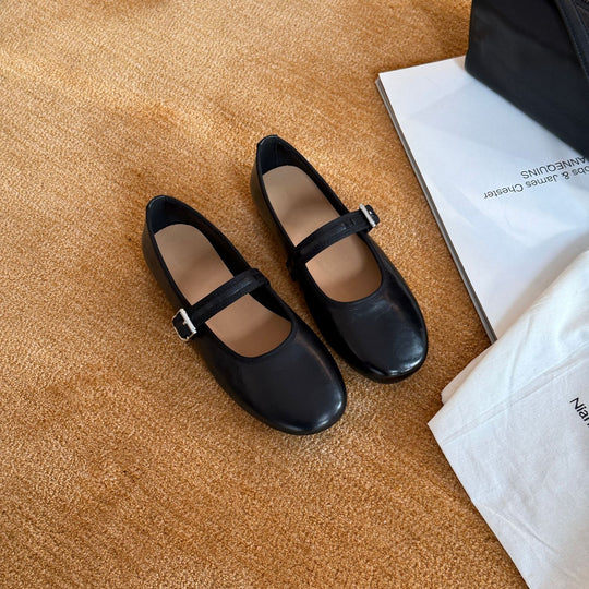 Damen Ballerinas mit verstellbarem Riemchen und gepolsterter Innensohle EB