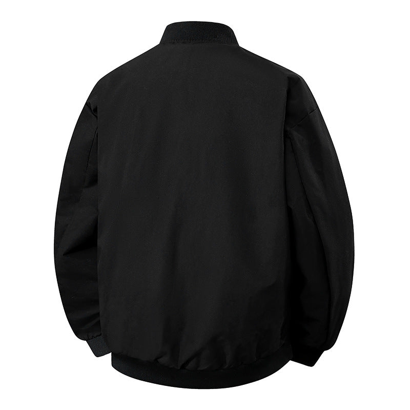 Herren stylische Bomberjacke mit unkompliziertem Schnitt und elastischen Bündchen EB
