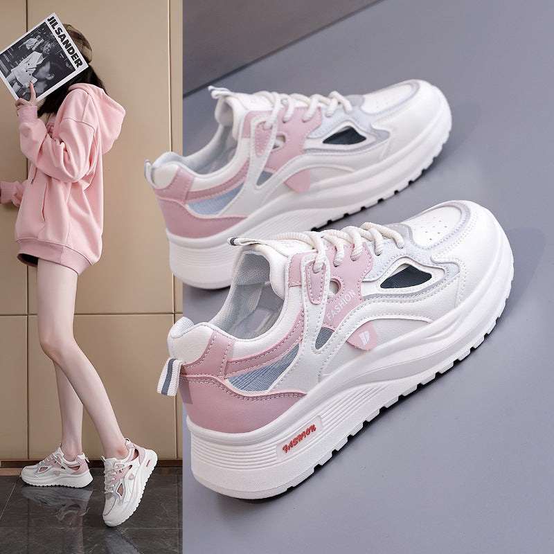 Damen Sportliche Sneakers mit atmungsaktiver Mesh-Oberfläche und modischem Design EB