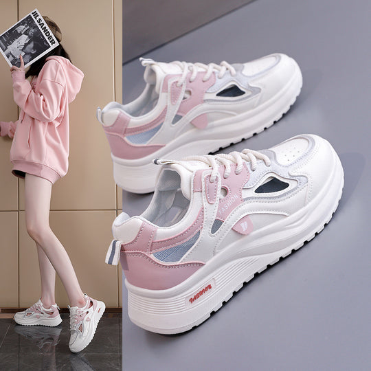 Damen Sportliche Sneakers mit atmungsaktiver Mesh-Oberfläche und modischem Design EB