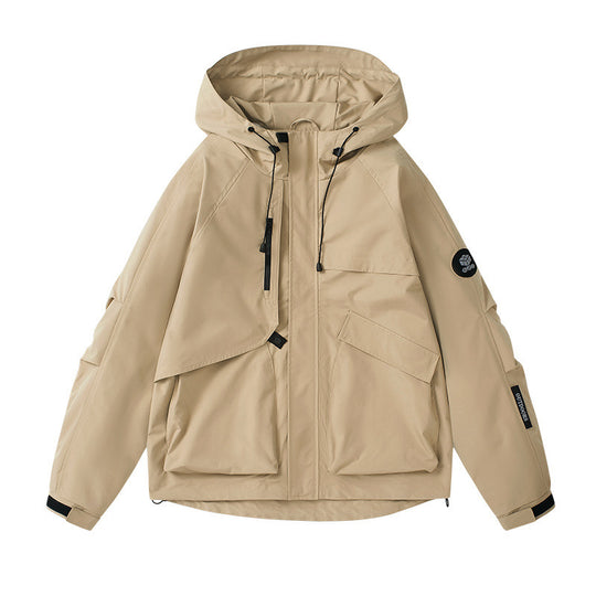 Damen technische Outdoor-Jacke mit atmungsaktiver Membran und verstellbarer Kapuze EB