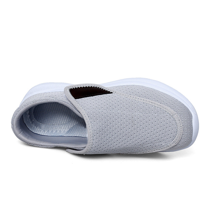 Damen Atmungsaktive Slip-On Sneakers mit elastischem Einstieg EB