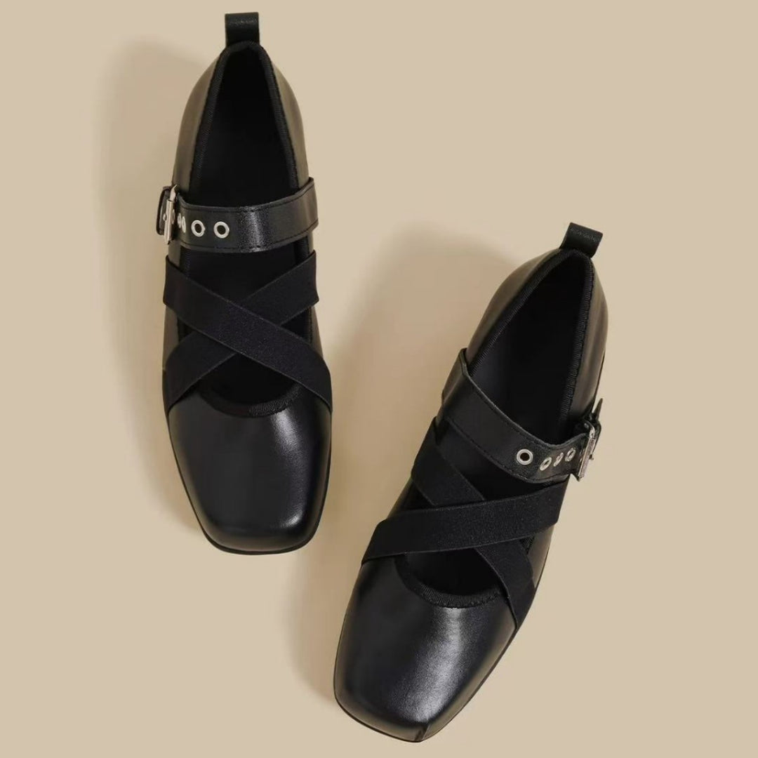 Damen Komfortable Mokassin-Ballerinas EB
