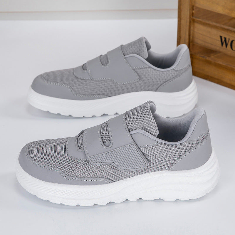 Damen Sportliche Slip-On Sneakers mit praktischem Klettverschluss und atmungsaktivem Obermaterial EB