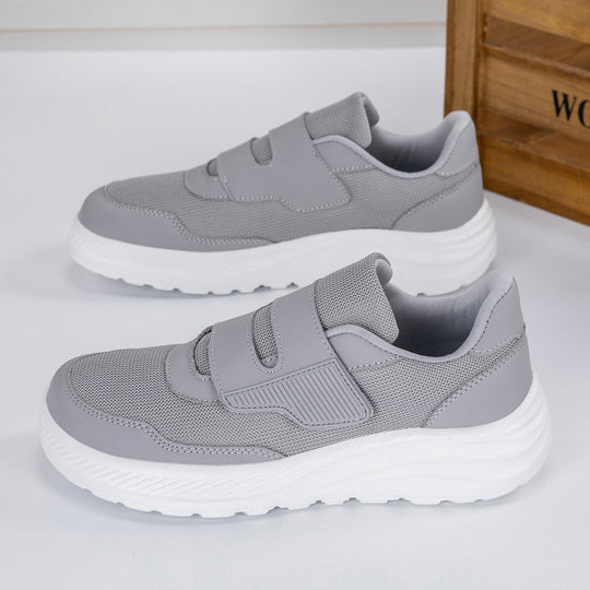 Damen Sportliche Slip-On Sneakers mit praktischem Klettverschluss und atmungsaktivem Obermaterial EB