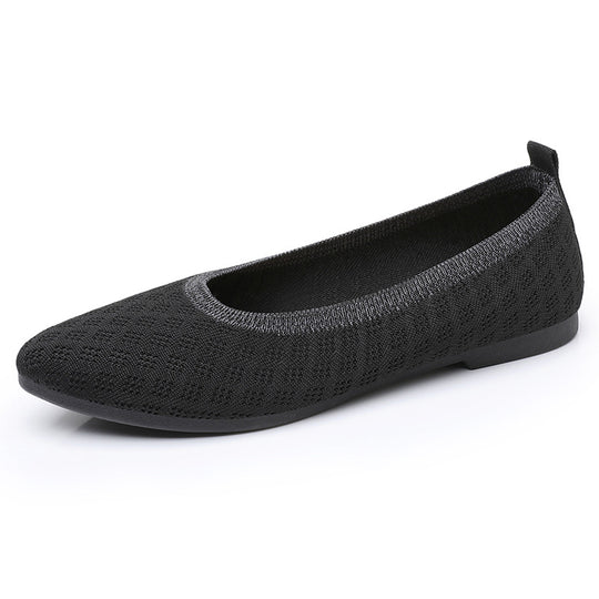 Damen Elegante und atmungsaktive Ballerinas mit rutschfester Sohle EB