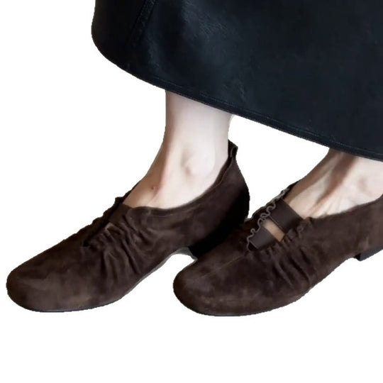 Damen klassische Mokassins mit weichem Innenfutter und modischem Schnürdesign EB