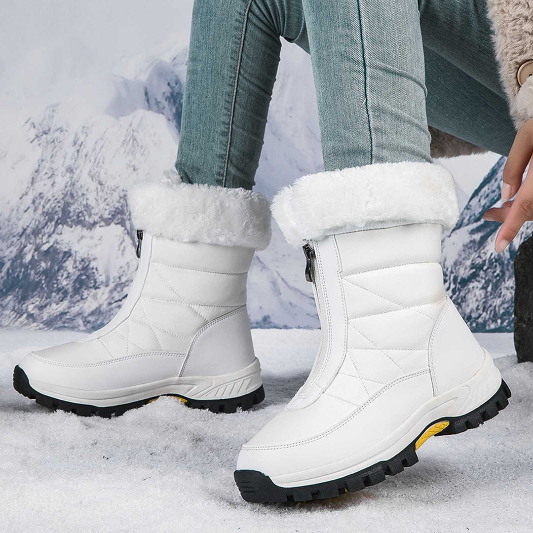 Damen isolierte Winterstiefel mit wärmendem Innenfutter und rutschfester Sohle EB