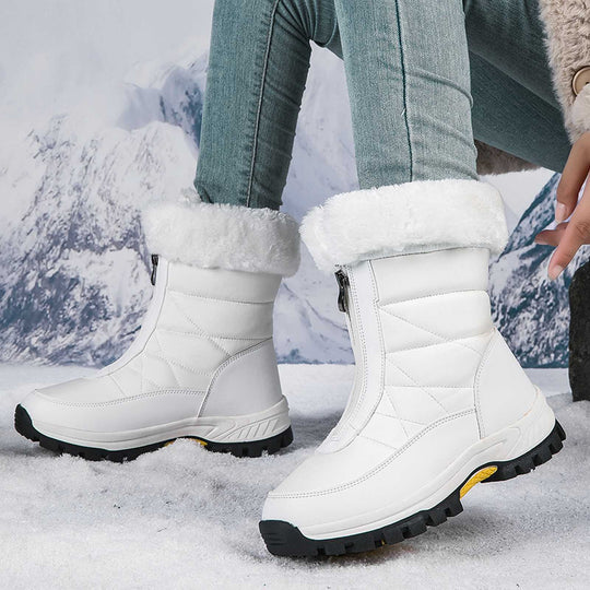 Damen isolierte Winterstiefel mit wärmendem Innenfutter und rutschfester Sohle EB