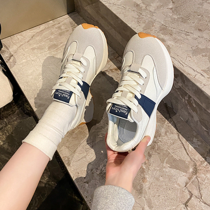 Damen komfortable Freizeitsneaker mit atmungsaktivem Obermaterial und modischem Design EB