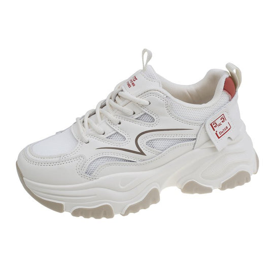 Damen sportliche Sneaker mit atmungsaktiver Mesh-Konstruktion und modischem Design EB