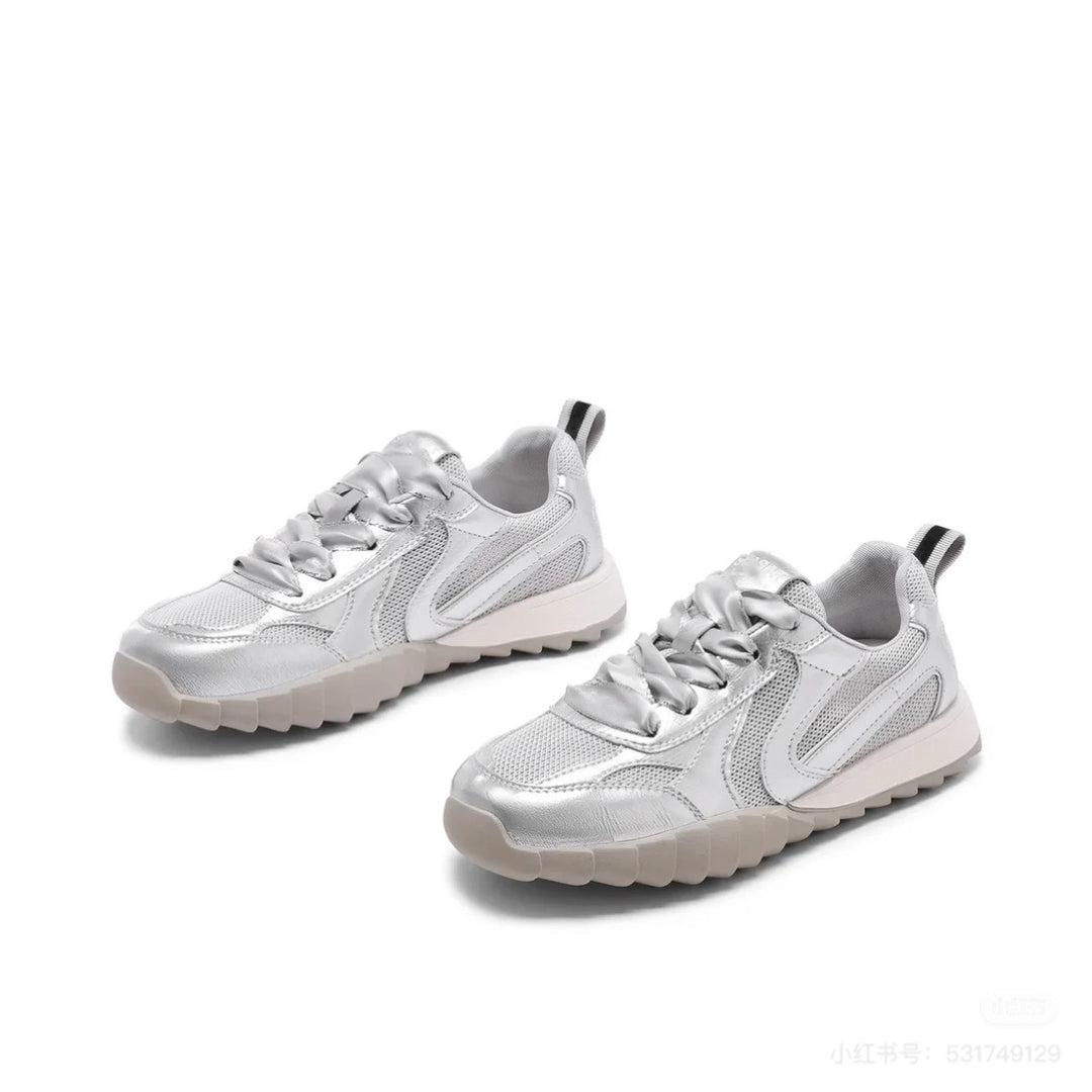 Damen Sportliche Sneakers mit atmungsaktivem Obermaterial und flexibler Sohle EB