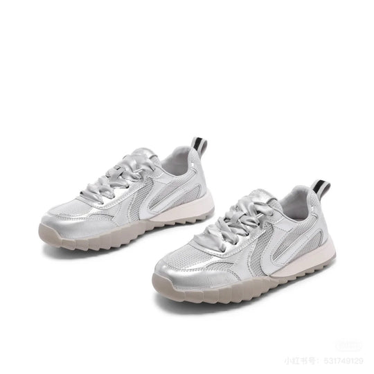 Damen Sportliche Sneakers mit atmungsaktivem Obermaterial und flexibler Sohle EB