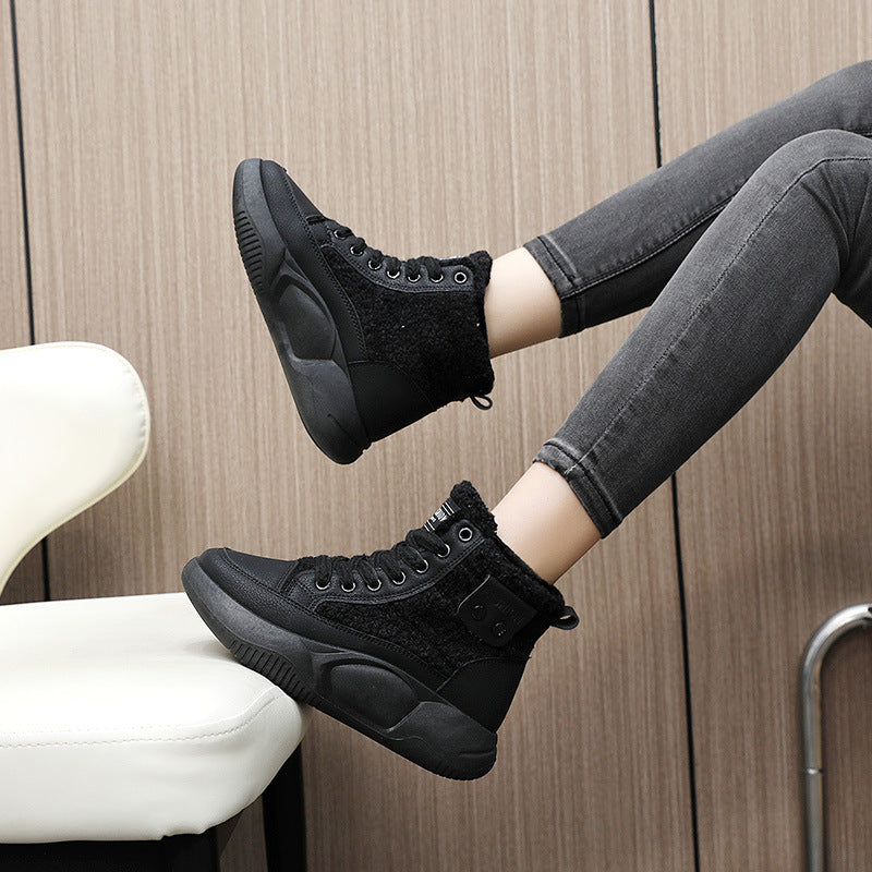 Damen High-Top Sneakers mit isolierendem Innenfutter und rutschfester Sohle EB