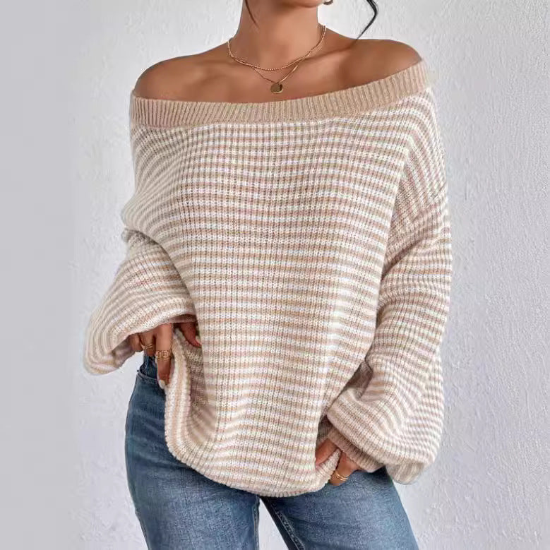 Damen lässiger Strickpullover EB