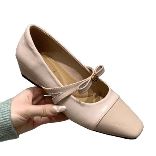 Damen elegante Mary Jane Pumps mit modischem Schleifendetail EB