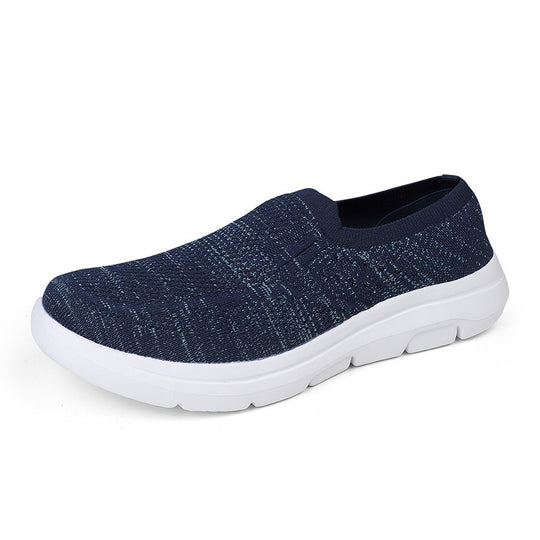 Damen Slip-On Sneakers mit atmungsaktivem Strick-Obermaterial EB