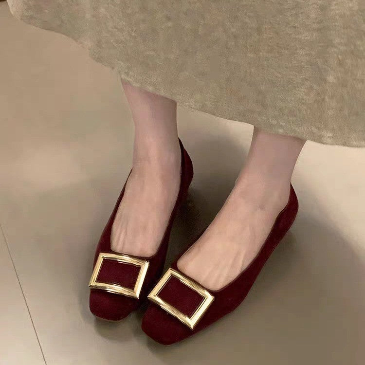 Damen Ballerinas mit elegantem Schnallen-Detail EB