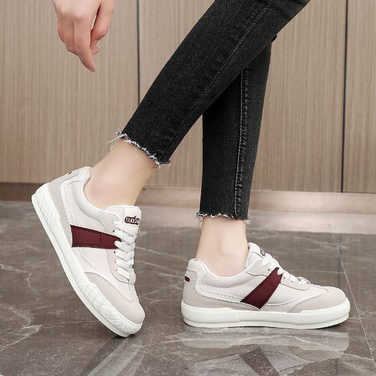 Damen Sportliche Sneaker mit atmungsaktiven Mesh-Einsätzen und flexibler Laufsohle EB