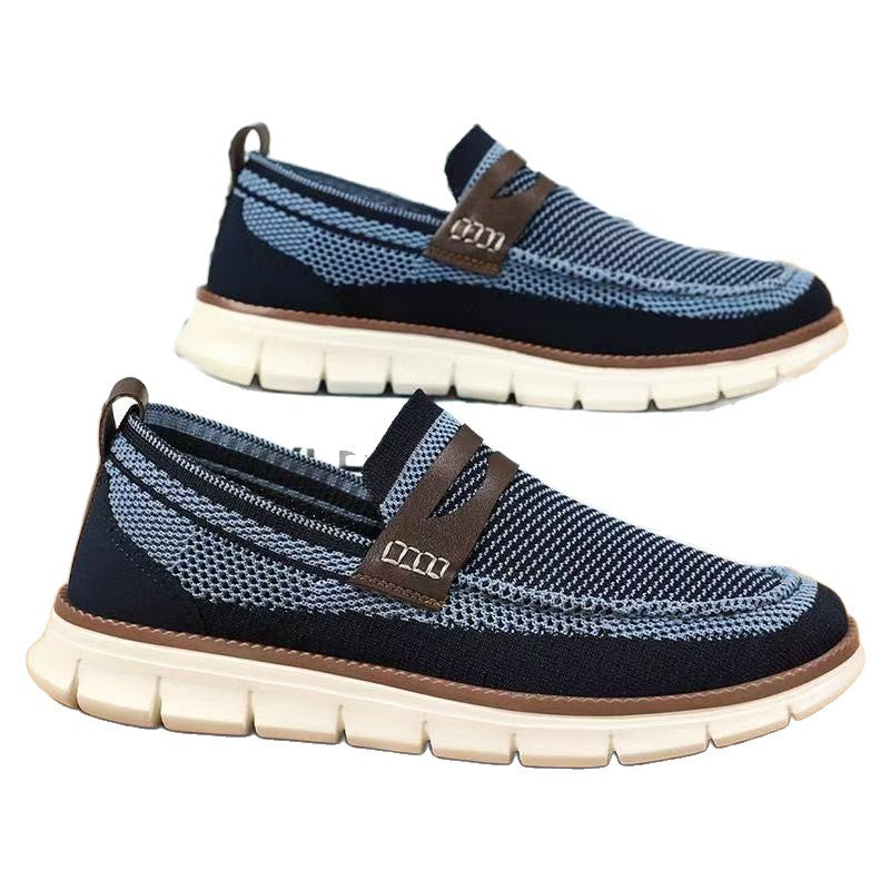 Damen Slip-On Freizeit-Schuhe mit atmungsaktivem Mesh-Obermaterial EB