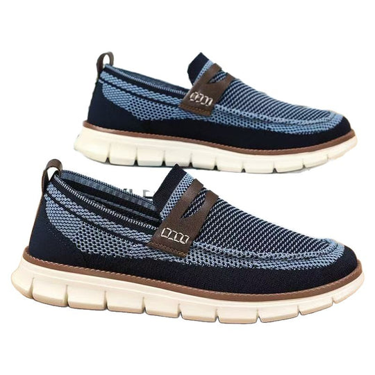Damen Slip-On Freizeit-Schuhe mit atmungsaktivem Mesh-Obermaterial EB