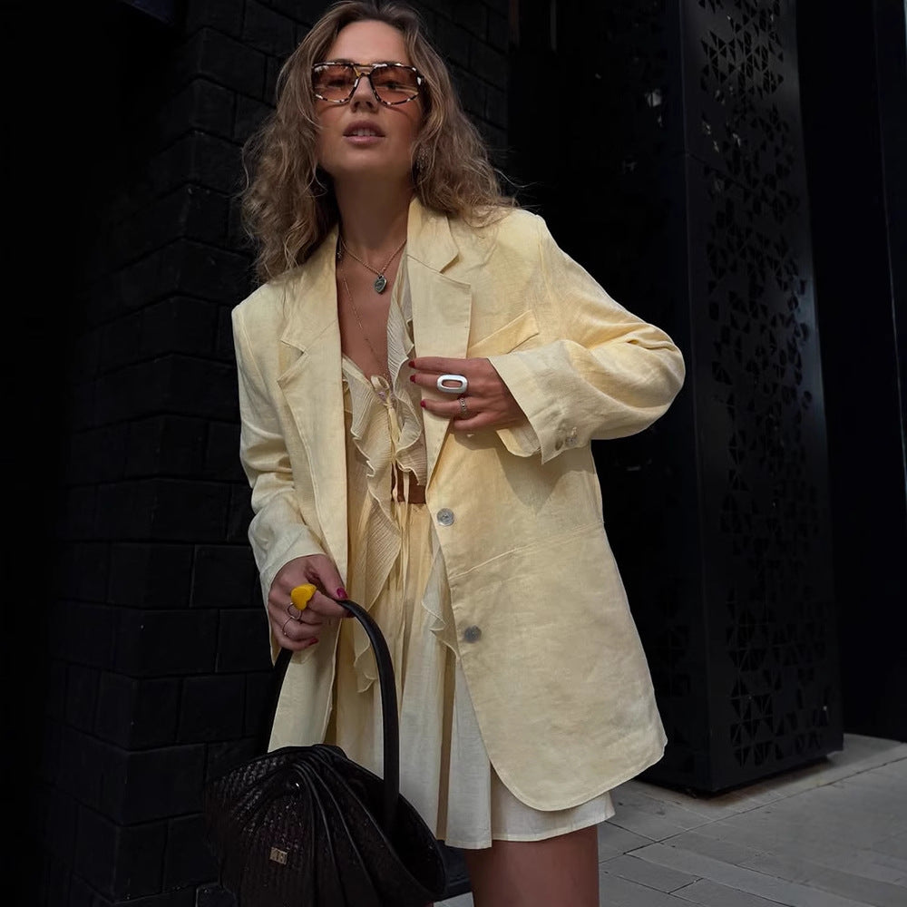 Damen Blazer mit lässigem Schnitt EB