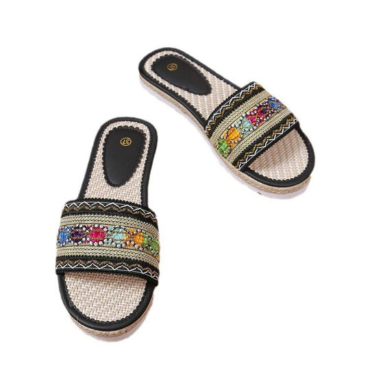 Damen Decorative Slipper EB