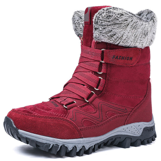 Damen Winterboots mit dicker isolierender Fütterung und rutschfester Sohle EB