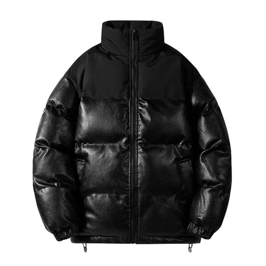 Damen isolierte Steppjacke mit hohem Kragen und elastischen Bündchen EB
