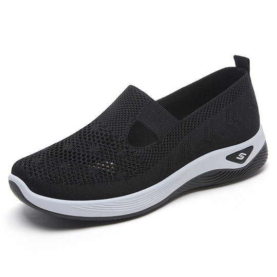 Damen Bequeme und atmungsaktive Knit-Slipper EB