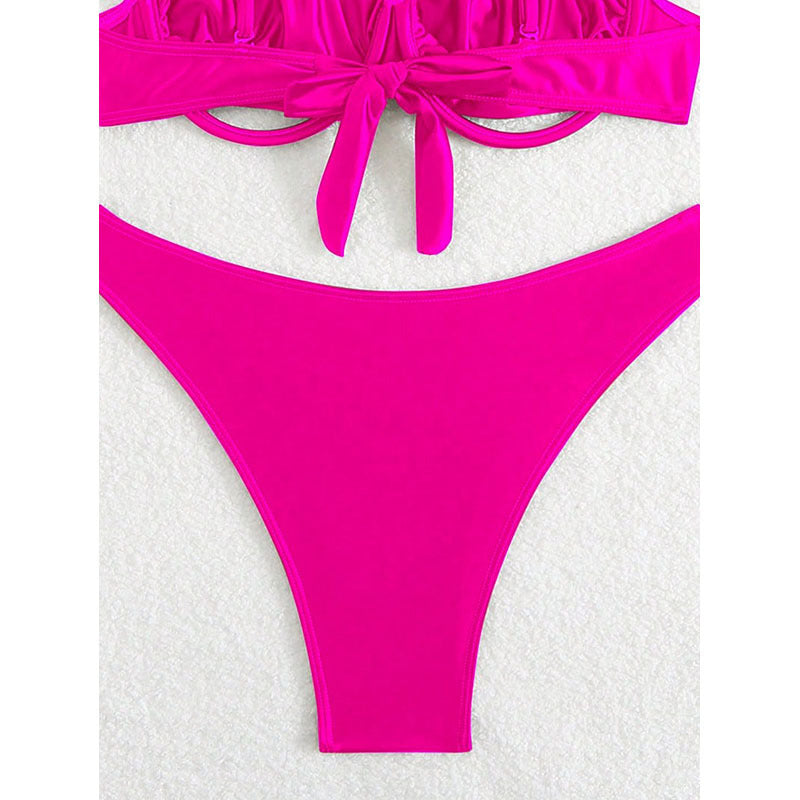 Damen Push-Up-Bikini mit verstellbaren Trägern und modischem Design EB