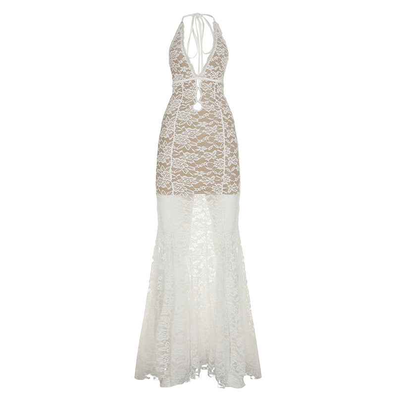 Damen Elegantes Langarmkleid mit asymmetrischer Drapierung EB