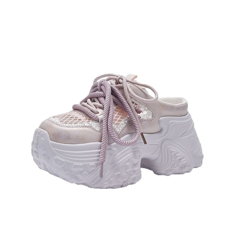 Damen Trendige Sneakers mit ausgeprägter Sohle EB