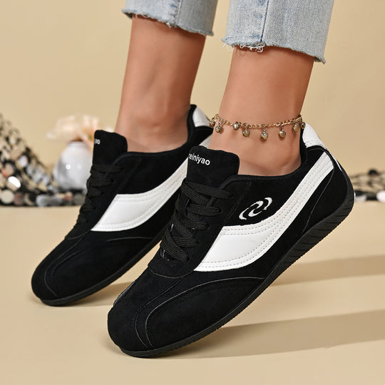Damen Freizeitschuhe mit hochwertigem Veloursleder und rutschfester Gummisohle EB
