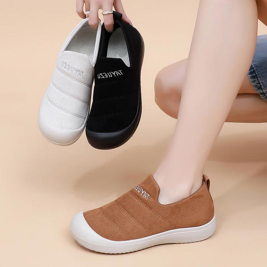 Damen Elegante Slip-On Schuhe mit atmungsaktivem Obermaterial und rutschfester Sohle EB