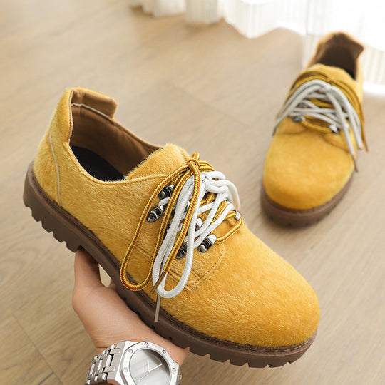 Damen Modische Schnürschuhe mit rutschfester Sohle und stabiler Bauweise EB