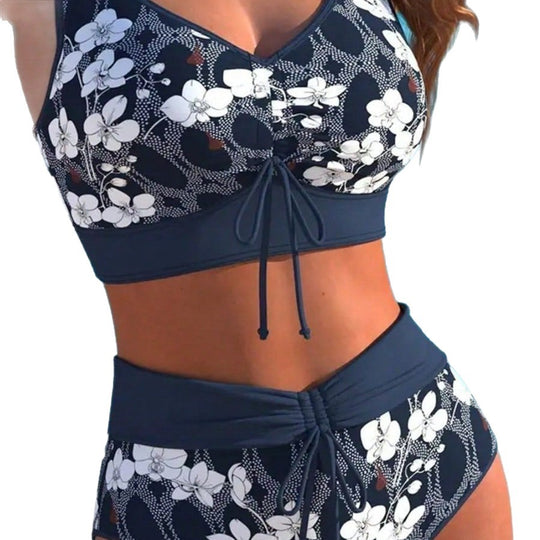 Damen Hochtailliertes Badeanzug-Set EB