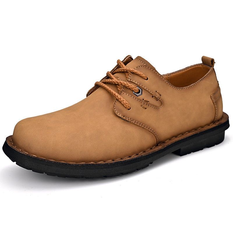 Herren Bequeme und zeitlose Schnürhalbschuhe aus hochwertigem Leder EB