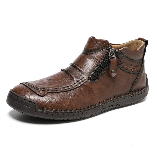 Herren modische Stiefel mit praktischem Reißverschluss EB