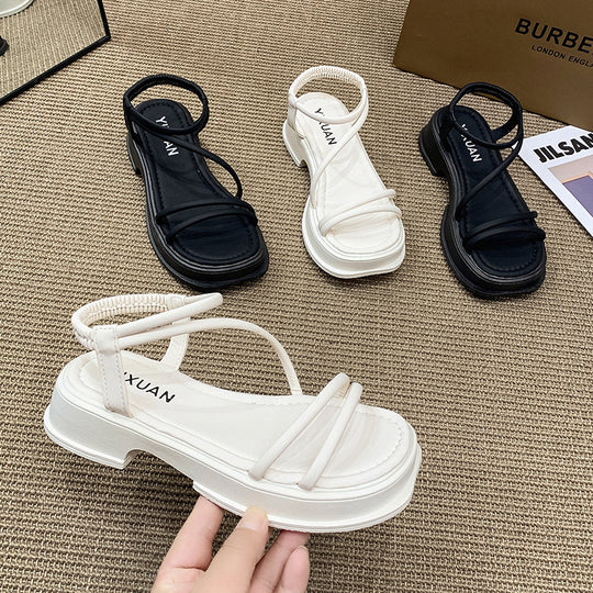 Damen Komfortable Riemchen Sandalen EB