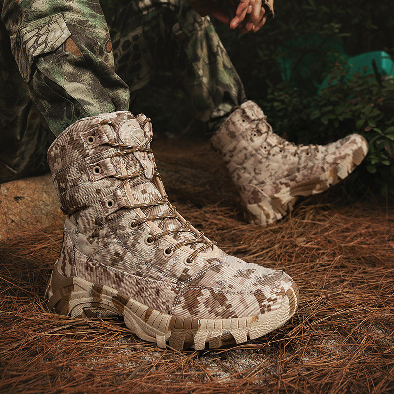 Herren militärische Camo Stiefel EB