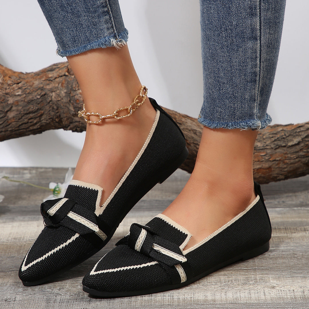 Damen Mokassins mit dekorativem Knoten EB