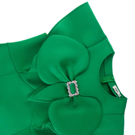 Damen Kleid mit extravagantem Kragen und edlen Details EB