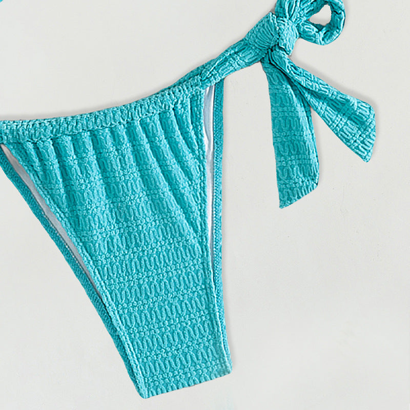 Damen Hochwertiger Bikini mit verspielten Schleifen EB