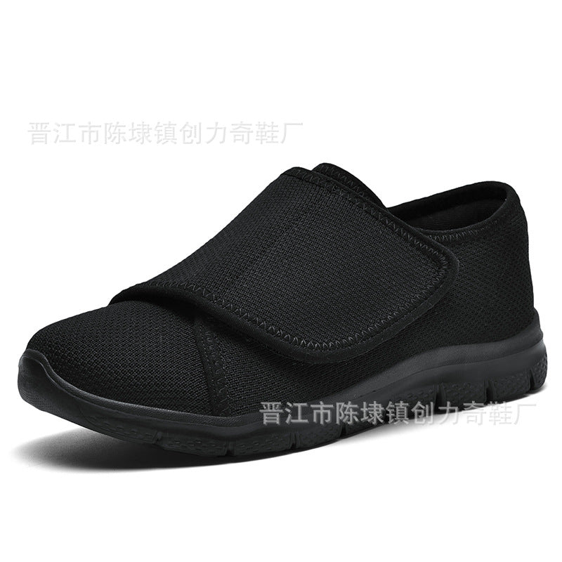 Damen Komfortable Slip-On Sneakers mit verstellbarem Klettverschluss EB