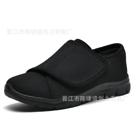Damen Komfortable Slip-On Sneakers mit verstellbarem Klettverschluss EB