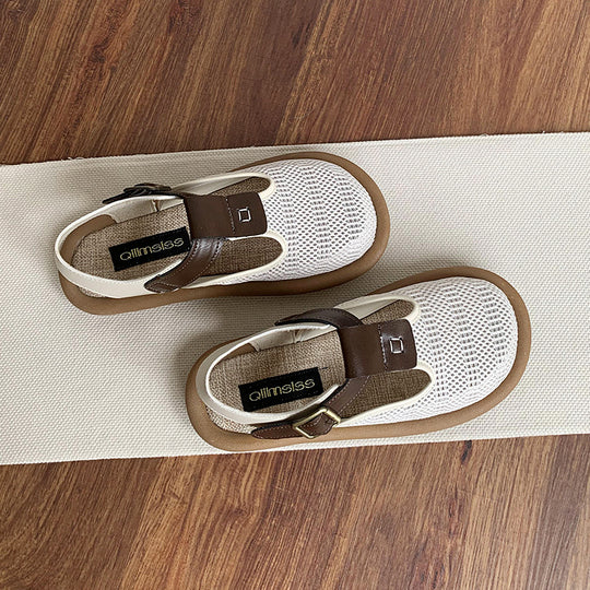 Damen Atmungsaktive Sandalen mit verstellbarem Riemen und komfortablem Fußbett EB