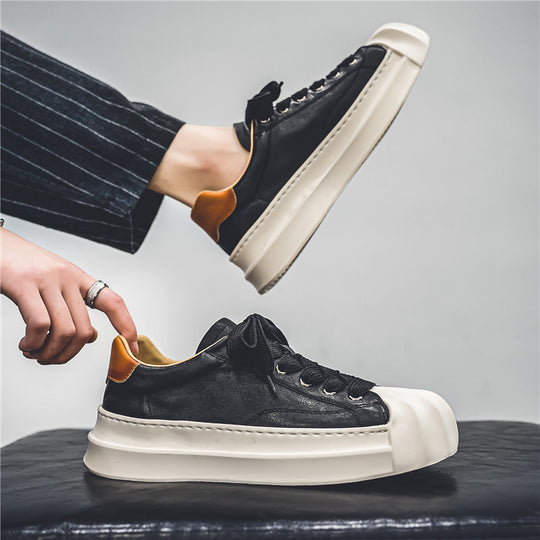 Damen Schnür-Sneaker mit luxuriösem Leder und markantem Design EB