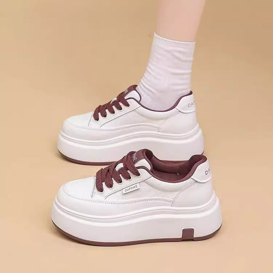 Damen Chunky Sneakers mit hohem Plateau und strapazierfähiger Verarbeitung EB