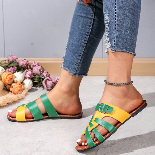 Damen Riemchen-Sandalen im modischen Design mit ergonomischem Fußbett EB